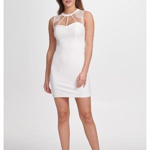 White Lace Mini Dress